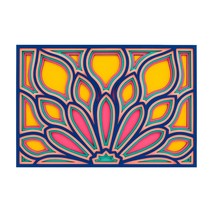 3D Layered Wood Flower Wall Art | 15x12 Boho Floral Decor - $60.00