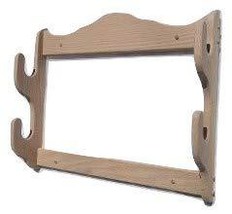 handmade 2 Gun Red Oak Display Rack ~ Unfinished Finish - £65.60 GBP