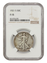 1921-S 50C NGC F15 - £507.00 GBP