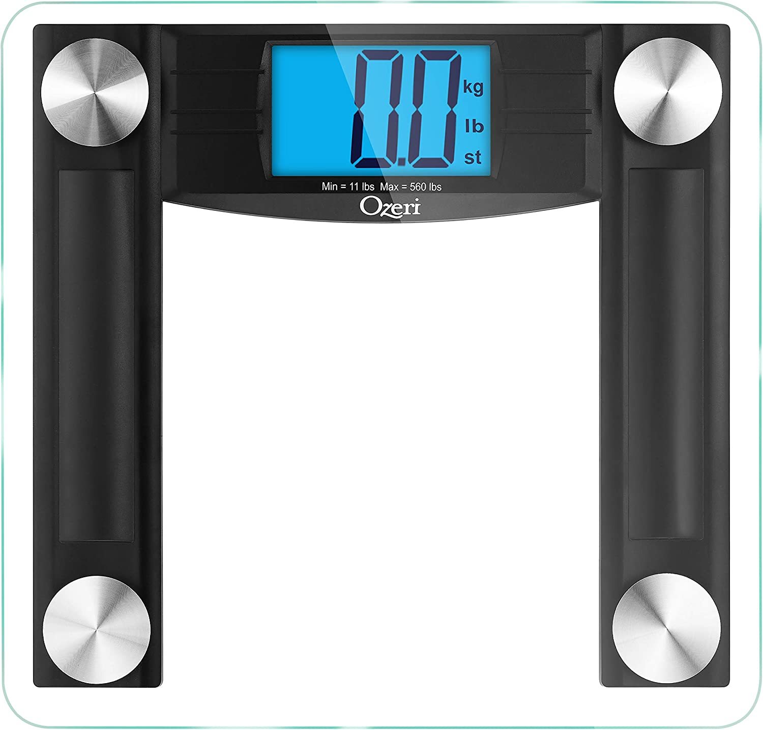 Primary image for Ozeri Promax 560 Lbs / 255 Kg Bath Scale, With 0.1 Lbs / 0.05 Kg Sensor, Black