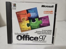 Microsoft Office 97 Software Professional Edition Academic Edition Windo... - £6.03 GBP