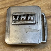 Vintage Swank Deluxe Plate Silver Tone Initial JHR Belt Buckle KG JD - £11.65 GBP