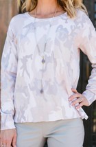 Sanctuary charming camo long-sleeve sweater in Blush - $45.00