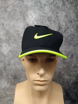 Nike Vapor Classic Hat Unisex Adjustable Training Cap Black Volt One Size NEW - £31.55 GBP