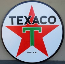 Texaco Star Jumbo Metal Sign 24&quot; double side - £58.26 GBP