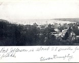 Vtg Postcard 1906 Port Jefferson Harbor Bird&#39;s Eye View Undivided - £30.32 GBP
