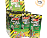 Full Box 12x Bags Toxic Waste Sour Smog Balls Crunchy Candy Chewy Center... - £24.23 GBP