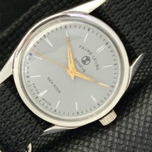 Vintage Favre Leuba Sea King 101 Swiss Mens Sign Case Grey Watch 599-a313205-6 - £29.70 GBP