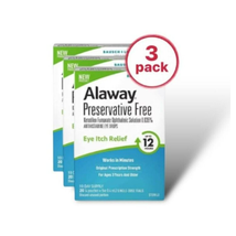 NEW Alaway Preservative Free Eye Itch Relief Single Dose Vials, 3 Boxes ... - $1,458.26 MXN