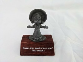 Paulas Collectibles Pewter Figure How Much I Love You 2.5 Inch 1982 - £5.38 GBP