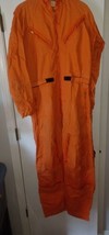 Vintage Men&#39;s Military Summer Flying Coveralls Size 42 Long Orange - £79.93 GBP