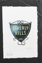 Beverly Hills Sign Print By Fairchild Paris LE 3/25 - £116.85 GBP