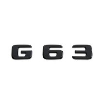Glossy Black G63 Emblem Logo Trunk ticker For  Benz G63 G65 G500 W212 W213 W211  - £87.84 GBP