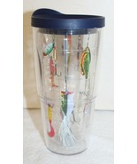 Tervis 24 oz Thermal Tumbler w/ Blue Lid ~ Sport Fishing ~ Fish ~ Father... - $26.02 CAD