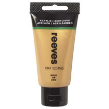 Reeves Acrylic Paint Tube 75mL (Gold) - £25.99 GBP