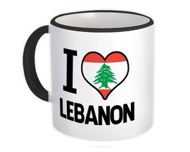 I Love Lebanon : Gift Mug Flag Heart Country Crest Lebanese Expat - £12.70 GBP