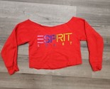 Vtg Espirit Sweat Shirt Crew Neck Size Small Cropped Fit Womens Sweatshi... - £19.43 GBP