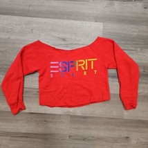 Vtg Espirit Sweat Shirt Crew Neck Size Small Cropped Fit Womens Sweatshi... - £19.31 GBP