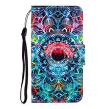 Anymob Samsung Neon Pattern Magnetic Flip Wallet Case Painted Leather Phone  - $28.90