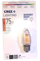 Cree Lighting B11 Candelabra Clear Glass Filament Post LED Light 75W Equivalent - $23.64