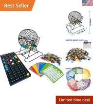 Large Group Bingo Game Set - 11&quot; Metal Cage with Cards &amp; Balls Included - $1,371.77 MXN
