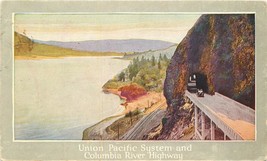 DB Postcard CA G348 Union Pacific System Columbia River Highway Tunnel Old Car - $7.43