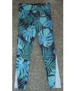 Womens Yoga Crop Pants Victorias Secret Pink Blue Floral Elastic Waist-s... - £29.17 GBP