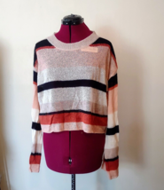 Wildfox Sahara Phoebe Sweater Multicolor Women Size Small Thin Knit Striped - $93.86