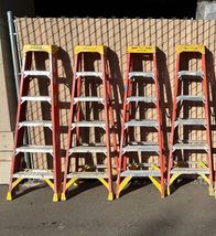 Werner 6 ft. H Fiberglass Step Ladder Type IA 300 lb. capacity (Local Pi... - $75.00
