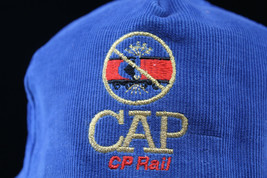 CP CAP Canadian Pacific Railroad Corduroy Hat Cap Snapback - £15.04 GBP