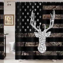 Camo Hunting Shower Curtain Set 72x72 Inch - $54.44