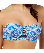 NWT Sundazed Womens Abigail Underwire Double Strap Bikini Swim Top (Blue... - £15.97 GBP
