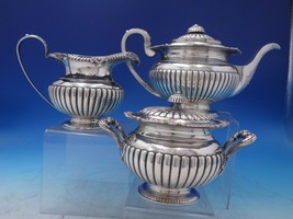 Wong Shing Chinese Export Sterling Silver Tea Set 3pc c.1840-1870 (#6462) - £6,272.41 GBP