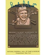 Brooks Robinson Autographed Hall of Fame Plaque Postcard - €26,04 EUR