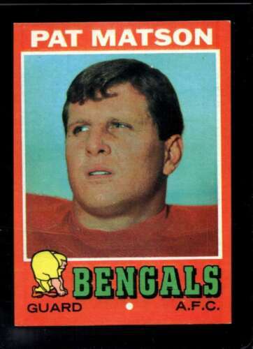 Primary image for 1971 TOPPS #72 PAT MATSON EXMT (RC) BENGALS *X41026