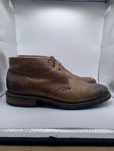 Frye Boots Mens Brown Leather James Lace Up Chukka Shearling Lined 11.5D - £59.97 GBP