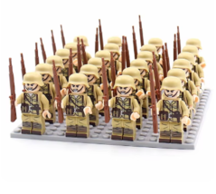 WW2 24pcs/Lot Military Soldiers Building Block Figures Bricks Toys French Army - $28.00