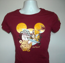 Womens Juniors Walt Disney World Mickey Mouse Surf Originals T Shirt Medium - £17.16 GBP