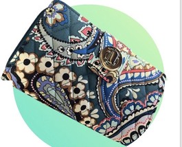 Vera Bradley RFID Turnlock Wallet Haymarket Paisley - £26.12 GBP