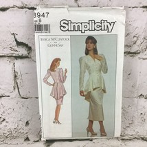 Vintage Simplicity Sewing Pattern #8947 Jessica McClintock Gunne Sax Sz 8 Uncut - £11.72 GBP