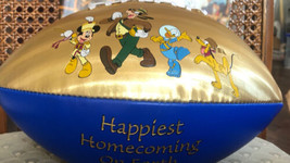 Disneyland Resort 50th Anniversary Football BALL Gold/Blue Mickey Pluto Goofy - £17.36 GBP