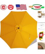 Elegant 9 ft Gold Replacement Canopy for 8 Rib Patio Umbrellas - UV Prot... - $737.21 MXN