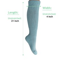 All Cotton Slouch Socks Made in USA 1 PAIR Size 9 to 11 - $9.89