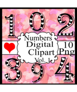 Mix Numbers Vol. 1-Fonts-Valentine&#39;s Day-Digital ClipArt-T-shirt-Gift Ta... - $37.50 MXN