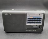 Sony ICF-36 Weather/TV/AM FM Portable Radio Battery or AC Tested Works! - £15.81 GBP