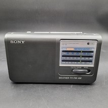 Sony ICF-36 Weather/TV/AM FM Portable Radio Battery or AC Tested Works! - £15.81 GBP