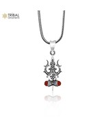 925sterling silver lord shiva trident ( trishul ) Pendant unisex jewelry... - $129.81 CAD+
