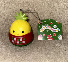 Kellytoys Squishmallows MAUI The Pineapple Holiday Christmas Ornament 3.5&quot; NEW - £13.46 GBP