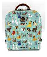 Disney Dooney &amp; and Bourke Dogs Backpack Purse Stitch Pluto Bolt Blue NW... - £248.53 GBP
