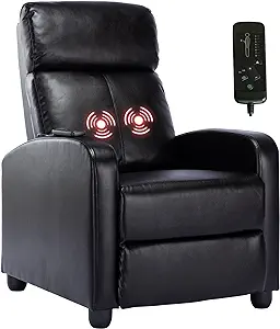 New Model Massage, Modern Single Sofa Padded Backrest And Thick Seat Cushion, Pu - £174.97 GBP